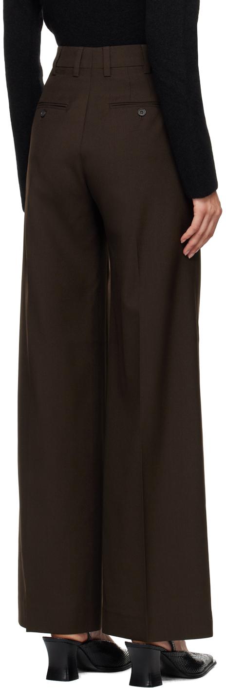 パンツ FILIPPA K DARCEY WOOL TROUSERS (29582 9719 DARK CHOCOLATE) Brown Darcey Wool Trousers by Filippa K on Sale