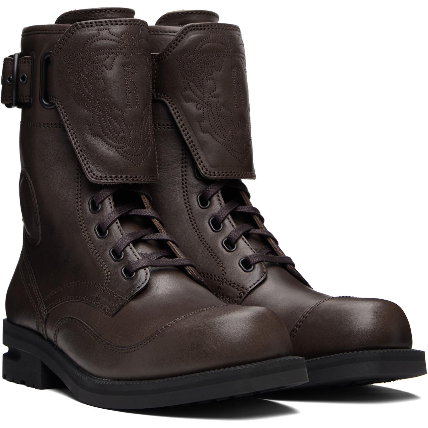 Kiko Kostadinov Fitz Military Boots in Brown for Men | Lyst