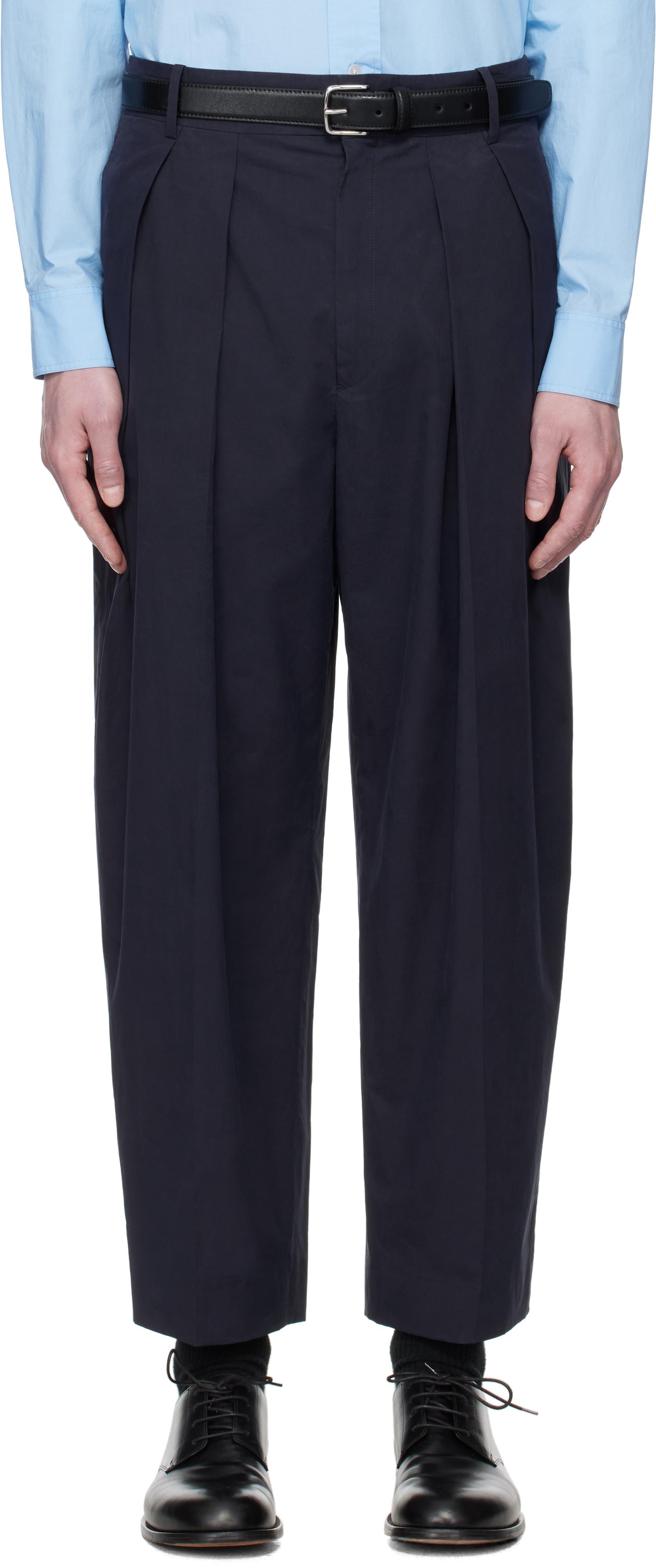 [THEROW] パンツ キャデイ ネイビー Gala Pant Blue in Cady – The Row