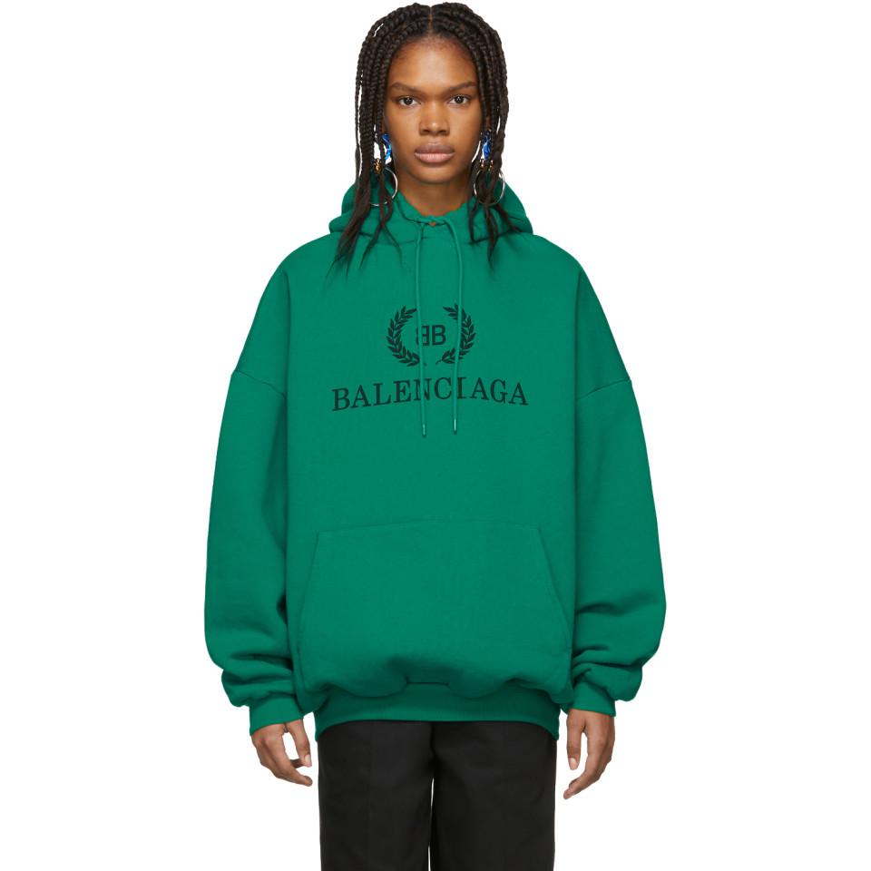 Balenciaga Crypto BB-print hoodie - Black