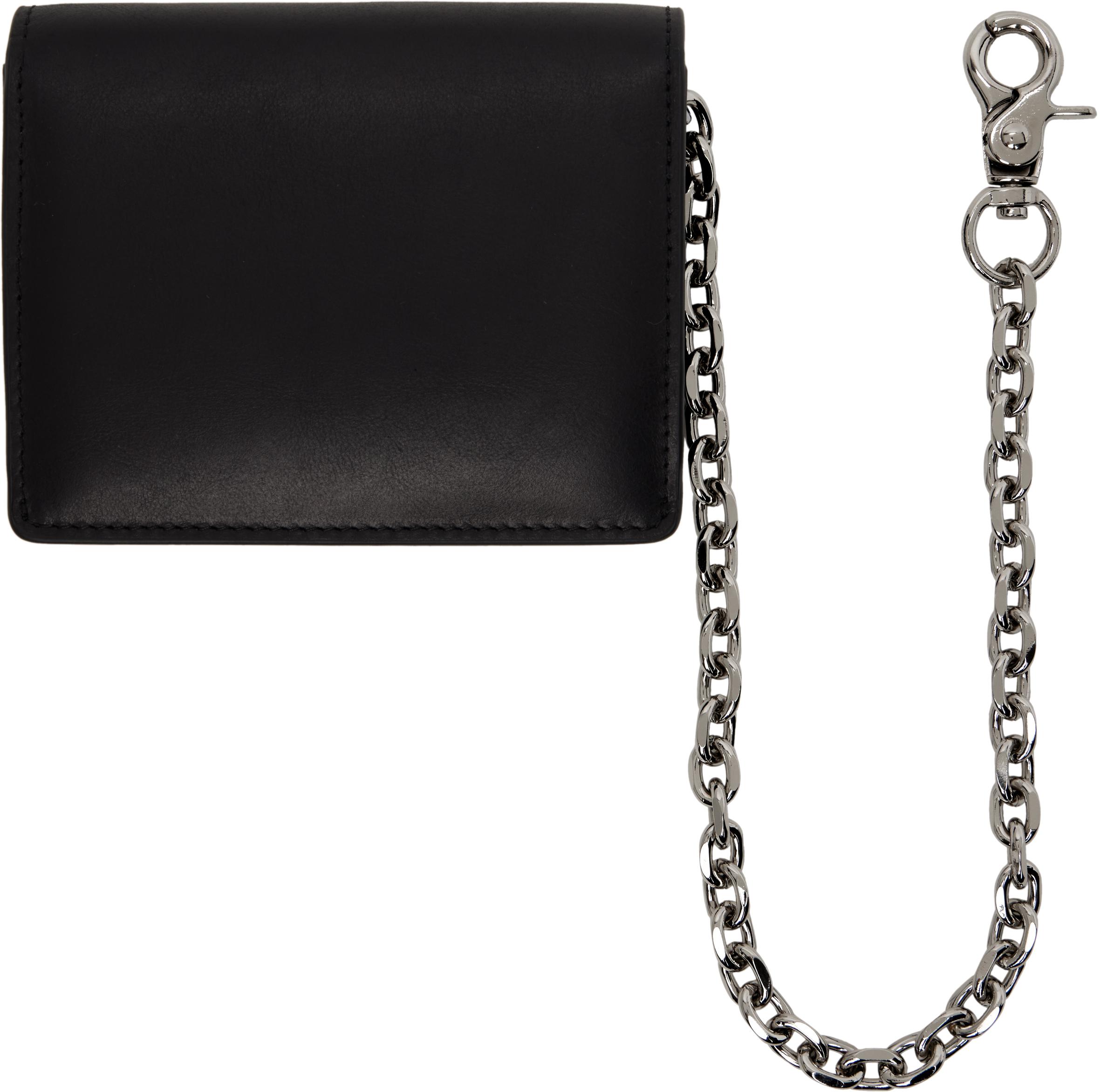 【DIME】 CHAIN LEATHER WALLET / BLACK Dime MTL - Chain Leather Wallet (Black) – MILK STORE