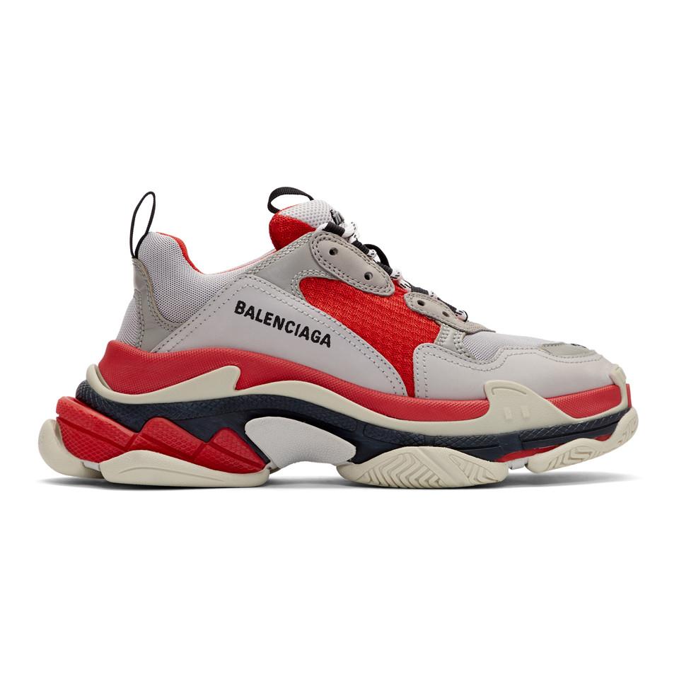 Balenciaga Arena High Rouge Leather Sneaker Shoes Red 341760 Size 9 US  8  UK  eBay