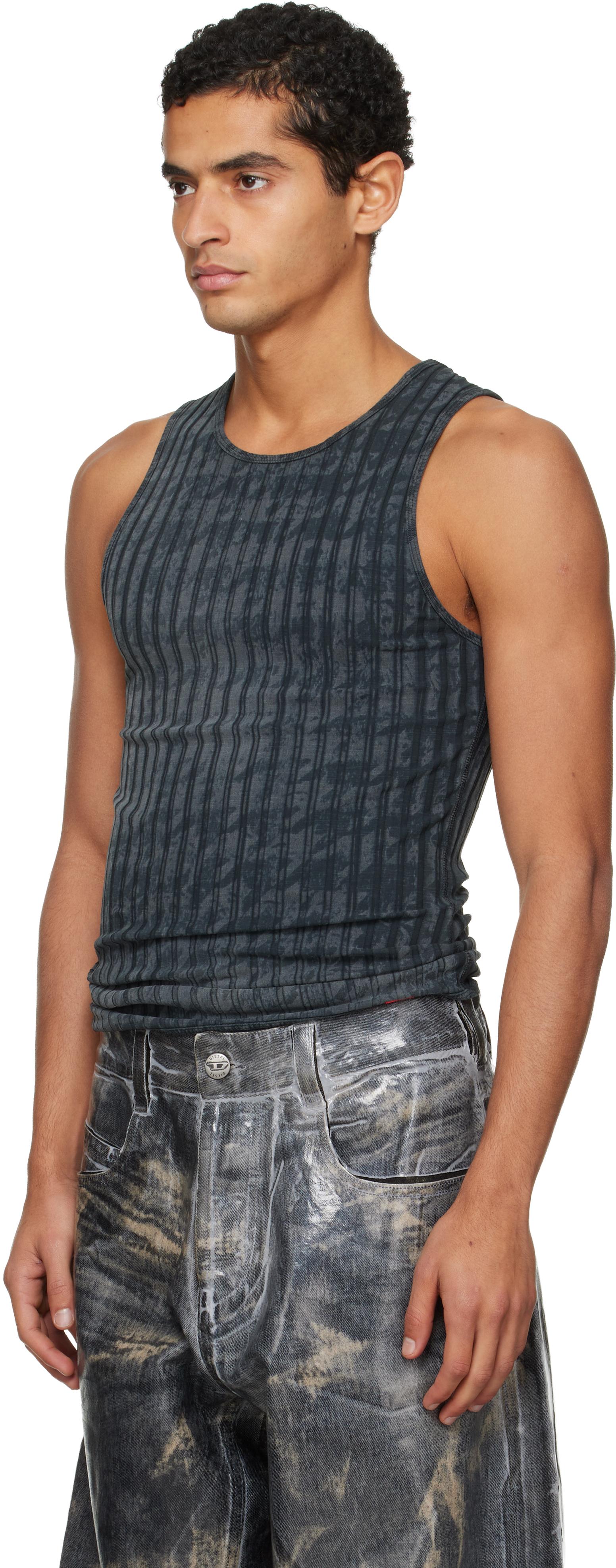 DIESEL Men's Sleeveless Knit Tシャツ DIESEL Men's Sleeveless Knit Tシャツ DIESEL Sleeveless t