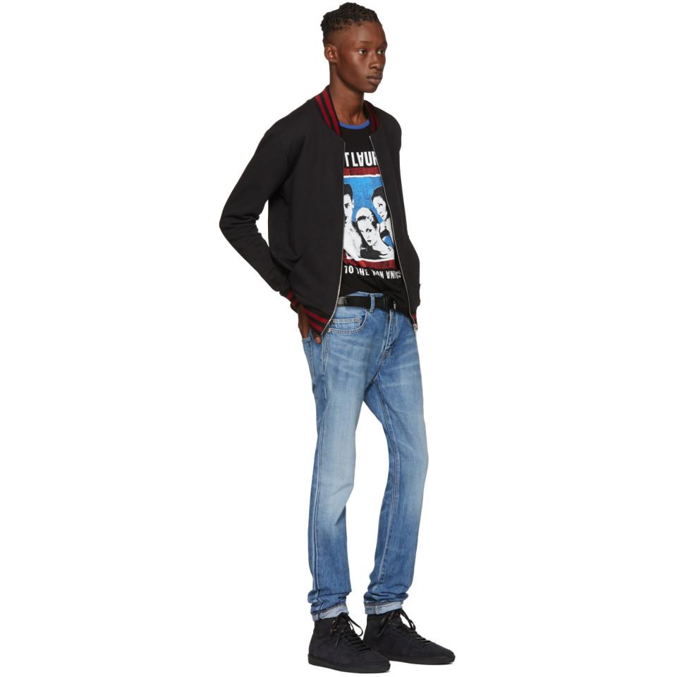 (訳あり)サンローラン2017 TシャツTo The Moon And Back saint-laurent-black-Black-To-