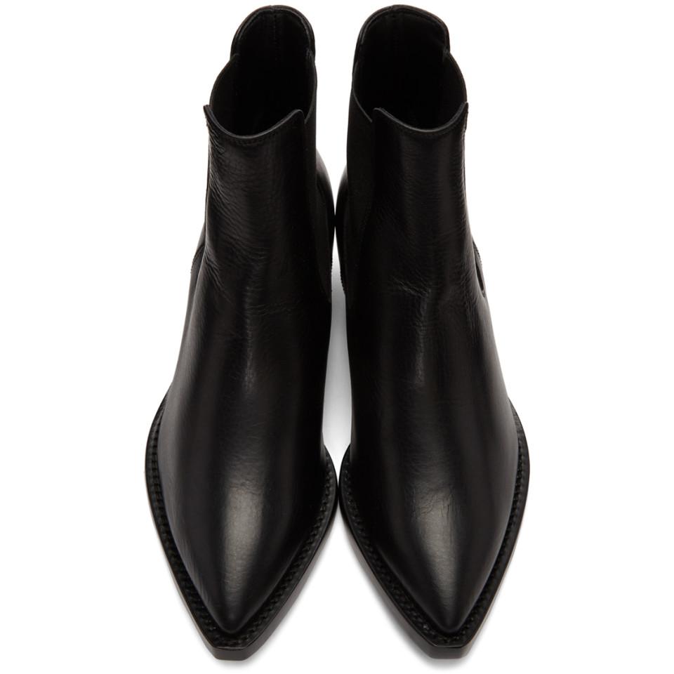 Saint Laurent Leather Theo Chelsea Boots in Black | Lyst Canada