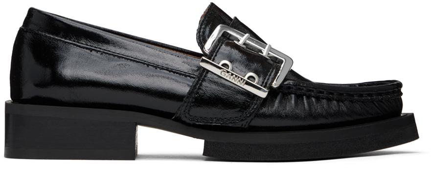 ローファー・オックスフォード Ganni Feminine Buckle Platform Loafer 22730194_52976258_1000.jpg