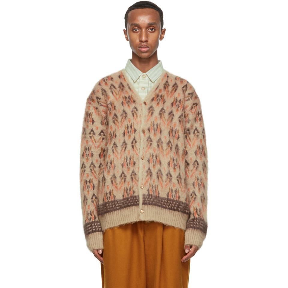 needles mohair cardigan triangle