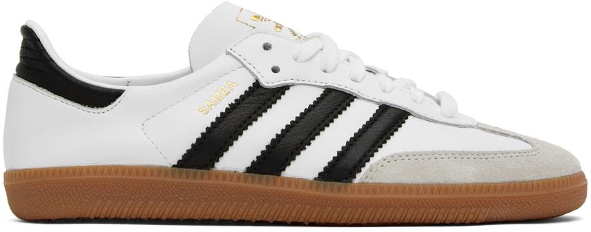 adidas Originals White Samba Decon Sneakers in Black | Lyst UK