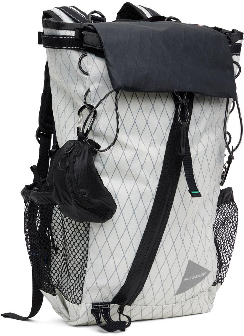 and wander ECOPAK 30L BACKPACK - OFF WHITE