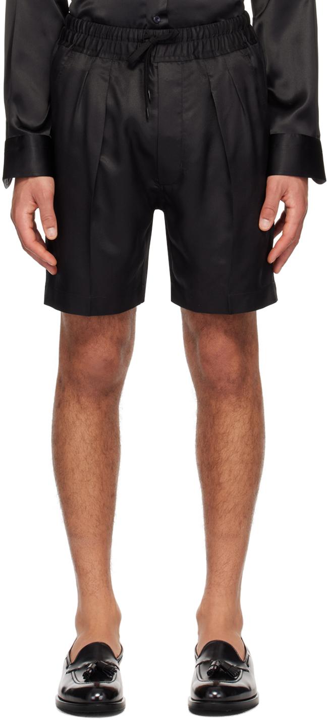 Vivienne Westwood メンズ ブラック パネル ショートパンツ Vivienne Westwood メンズ ブラック パネル ショートパンツ