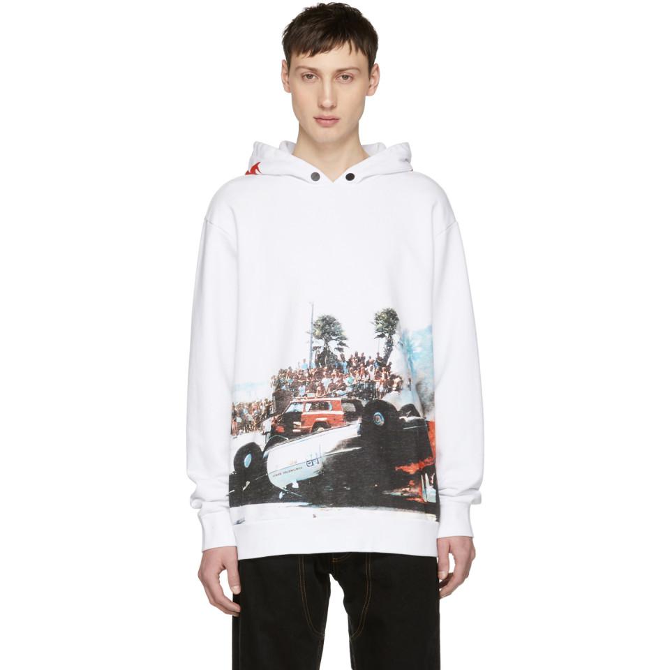 supreme burning car hoodie
