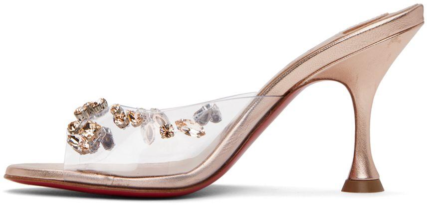 Christian Louboutin Pink Degraqueen 85 Mules in Black | Lyst Christian Louboutin Pink Degraqueen 85 Mules in Black | Lyst