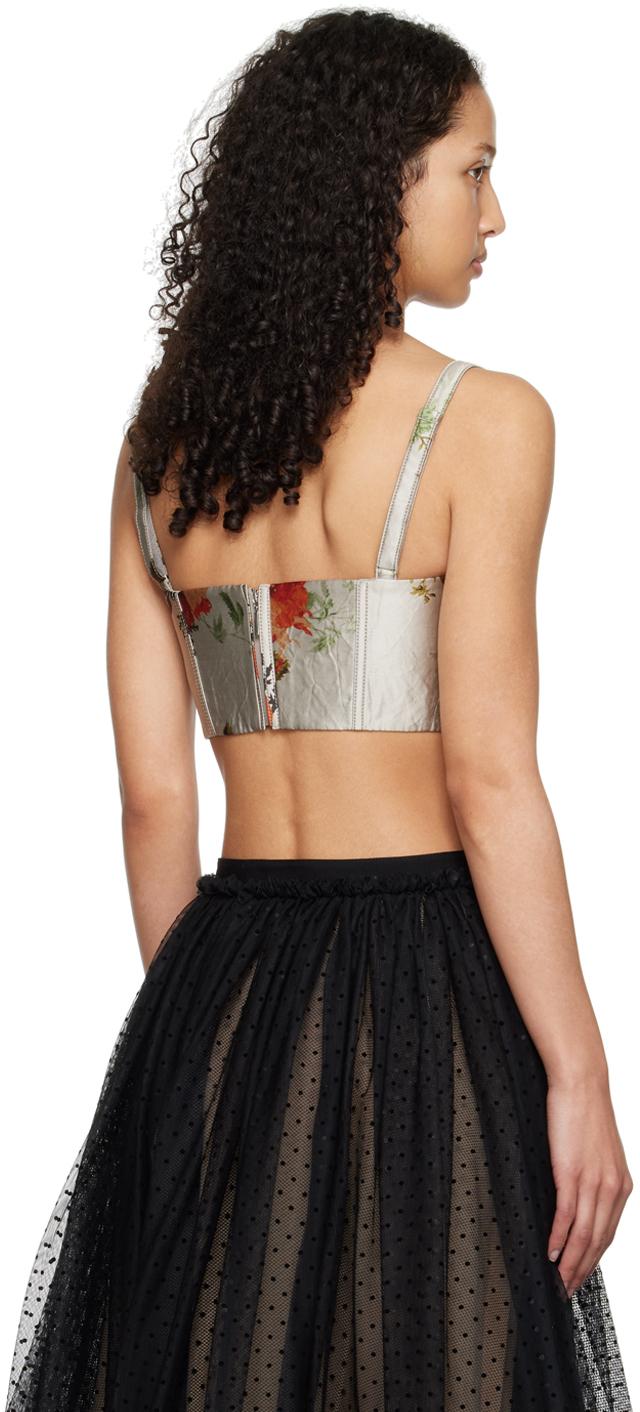 Erdem レディース ブラック グレー テクスチャード トップス トップス 