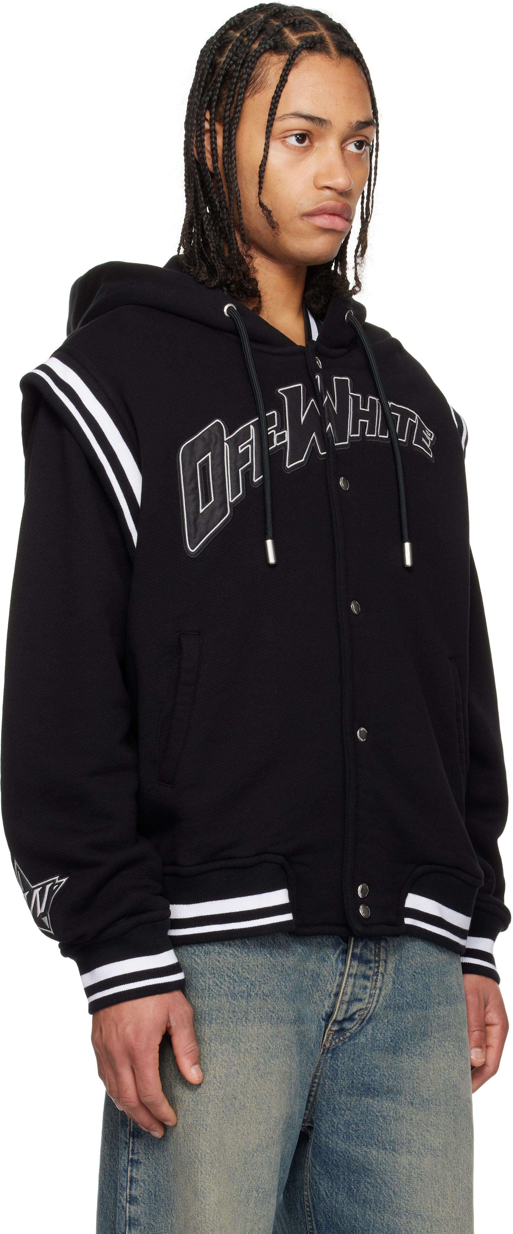 メンズ Off-White c/o Virgil Abloh ブラック 00 フリース バーシティ 