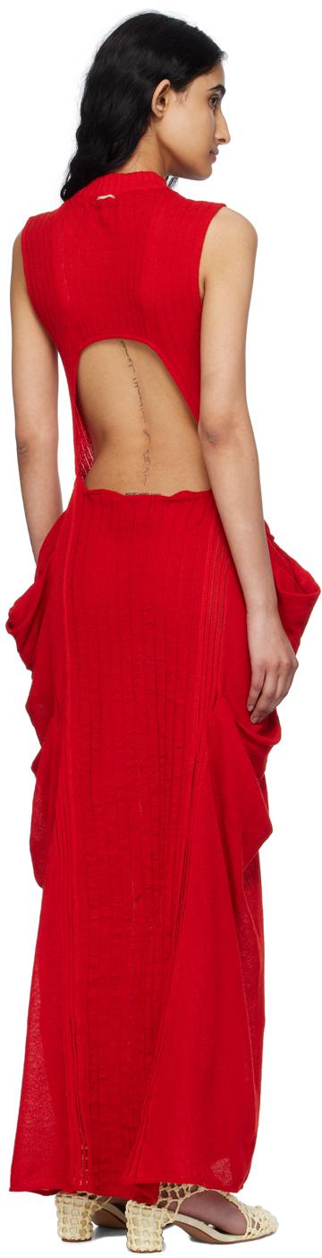 isa boulder dress red Isa Boulder Onion Maxi Dress in Red