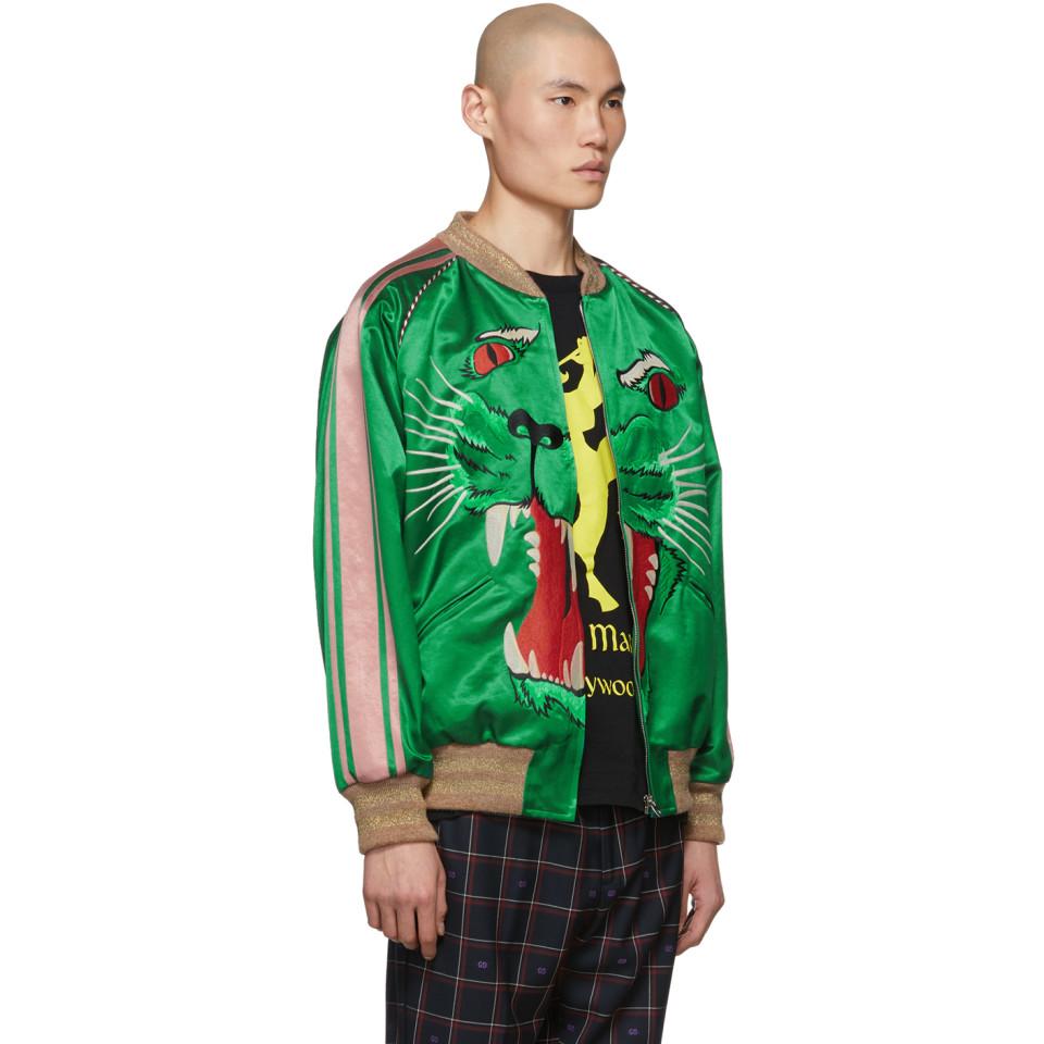 gucci green bomber jacket