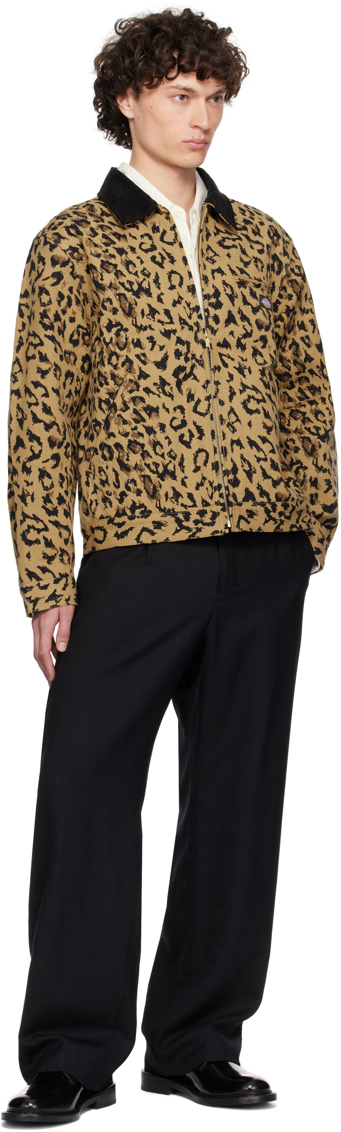 Wacko Maria Dickies Edition Leopard Work Jacket in Natural for Men