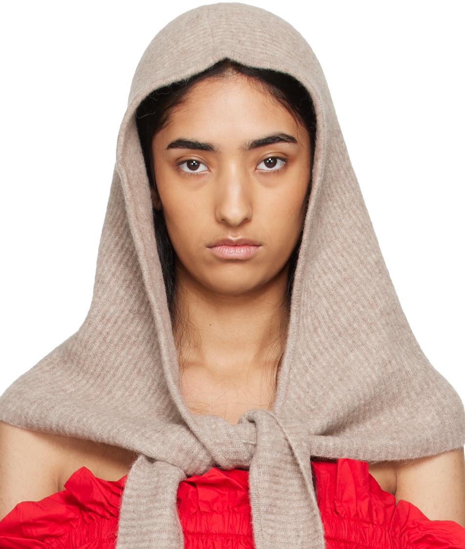 Ganni Soft Wool Balaclava in Red | Lyst