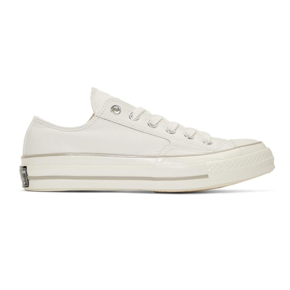 Converse Off-white Leather Chuck 70 Low Sneakers for Men | Lyst