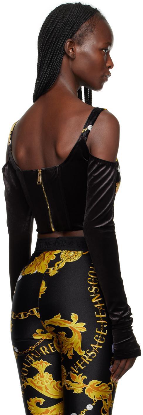 Versace Jeans Couture Black Chain Couture Blouse Lyst UK