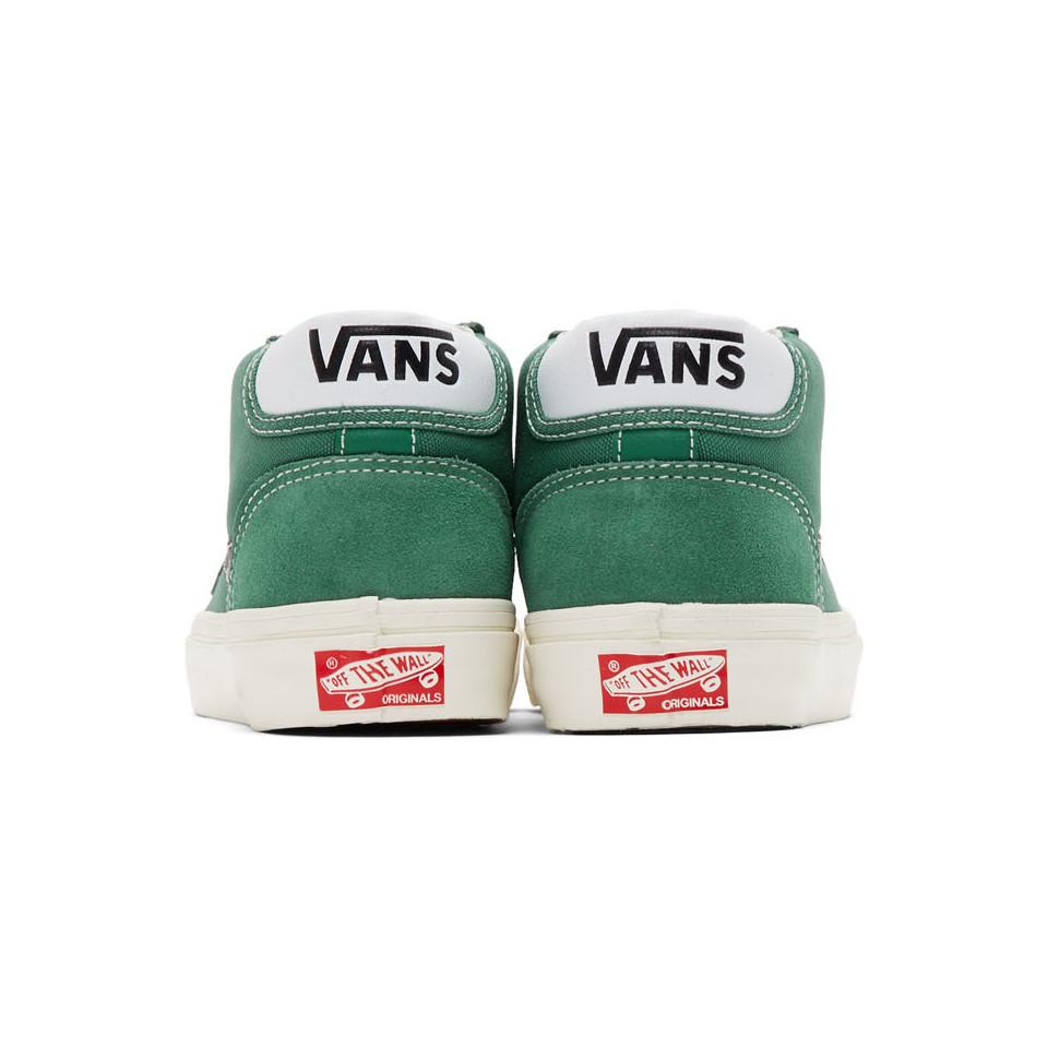 Vans Green Og Mid Skool 37 Lx Sneakers for Men | Lyst