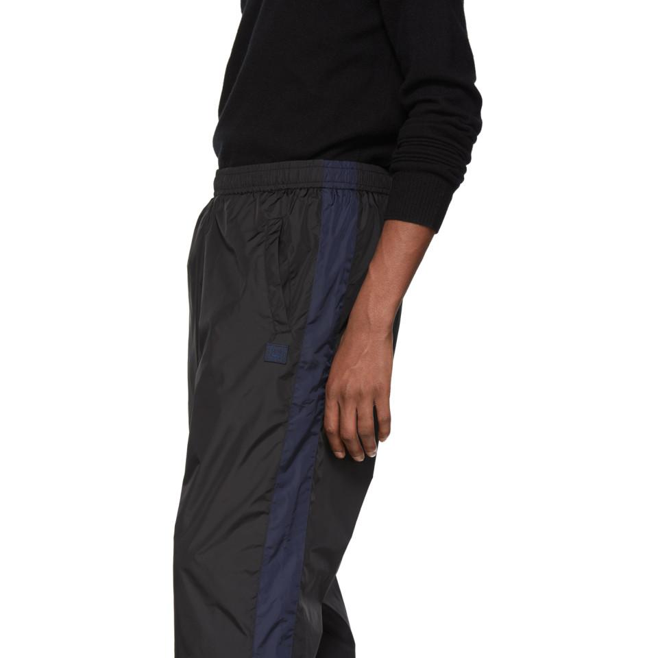 Acne Studios Synthetic Black Nylon Track Pants for Men - Lyst