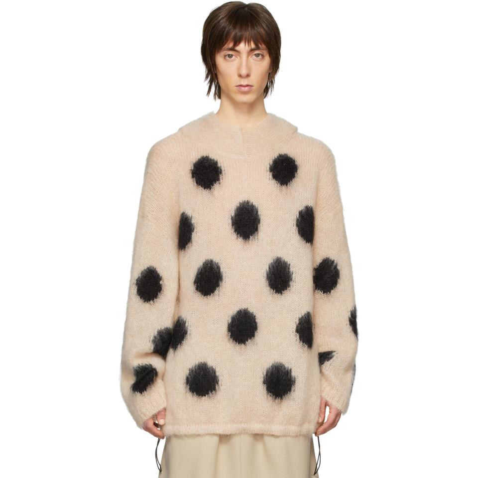 Random identities polka dot sweater Clearance