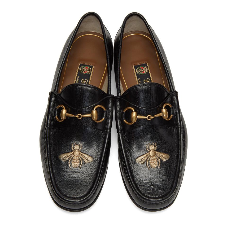 gucci bee loafers