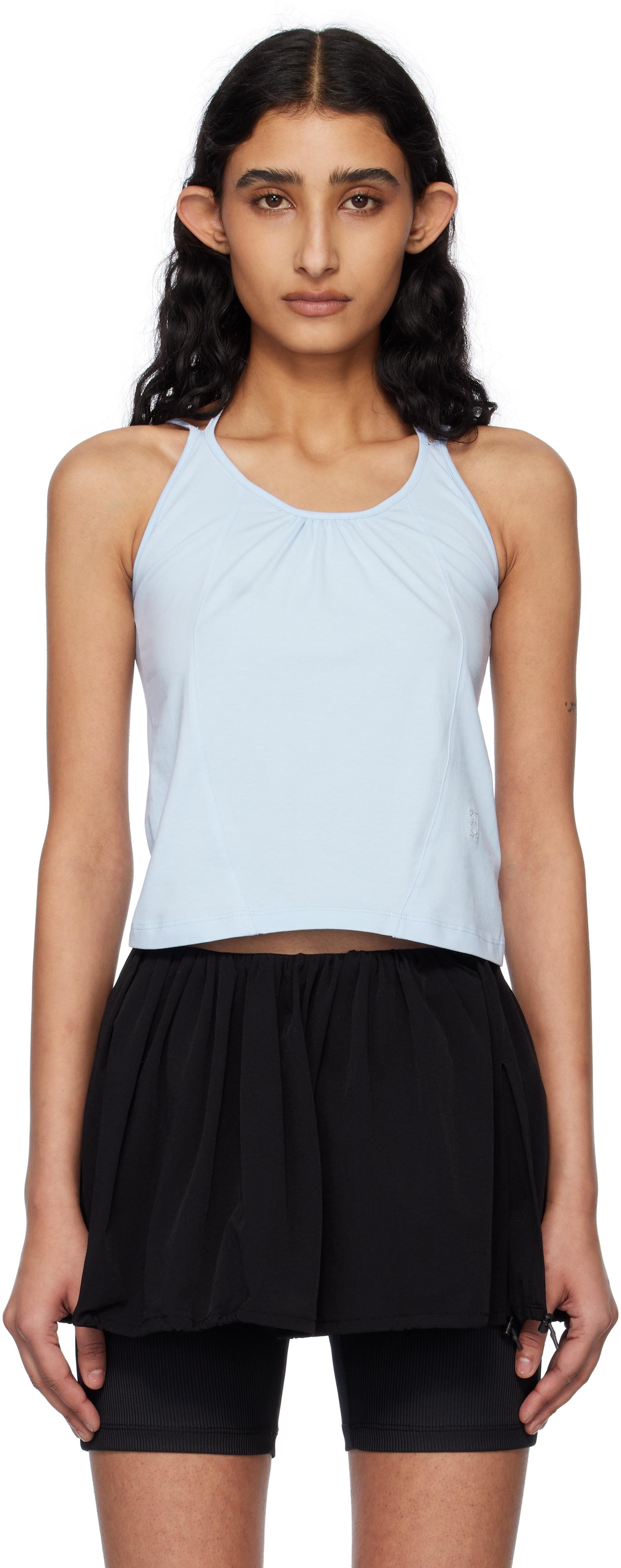 トップス Perverze Double Strap Tank Top Kijun Double Strap Tank Top in Black | Lyst