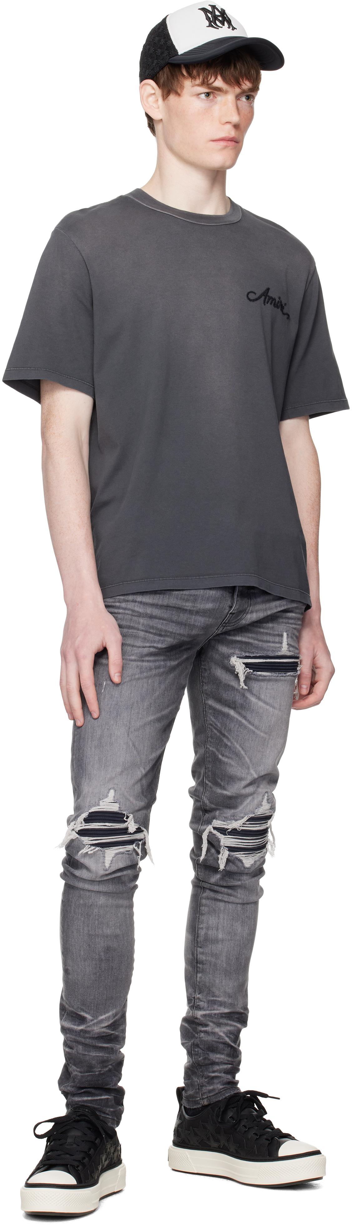 メンズ Amiri グレー Bleach Bandana Patch Tシャツ ブラック | Lyst メンズ Amiri グレー Bleach Bandana Patch Tシャツ ブラック | Lyst