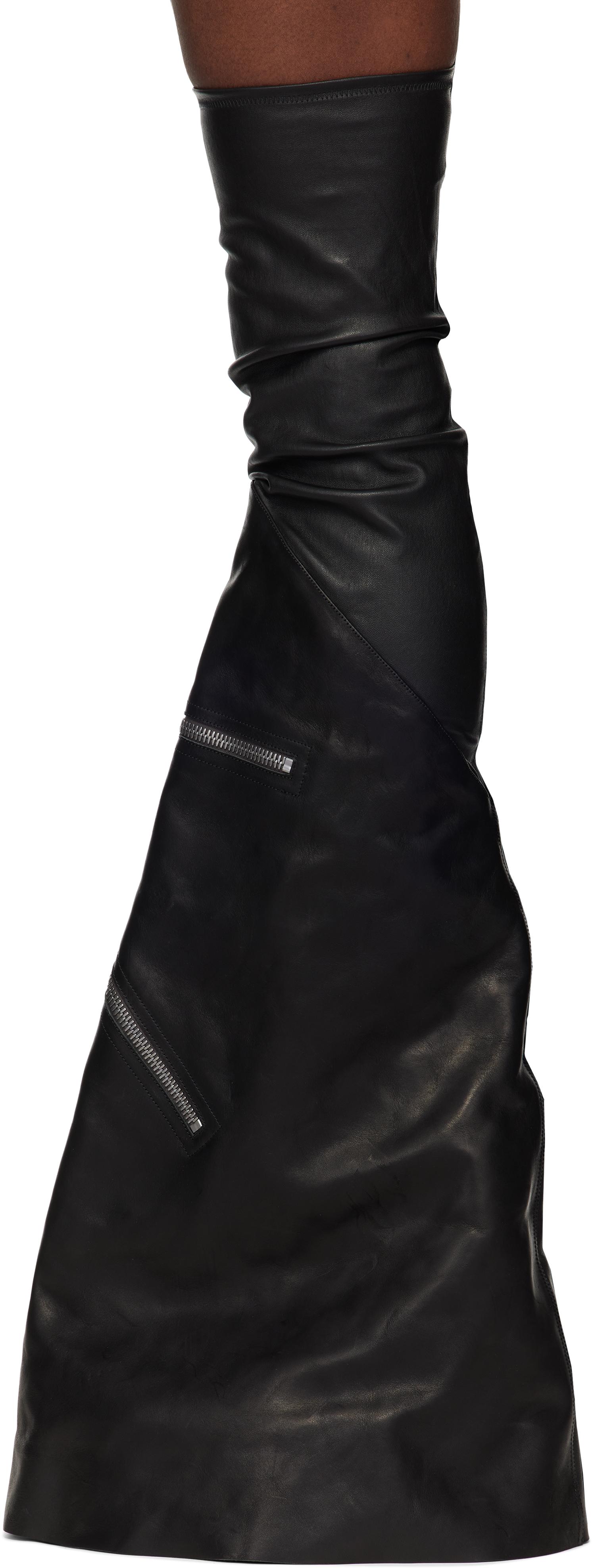 Rick Owens Porterville Cargowedge Boots in Black for Men | Lyst