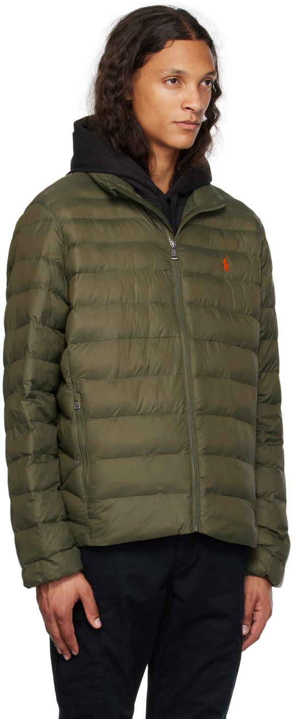 Ralph lauren green puffer jacket sales