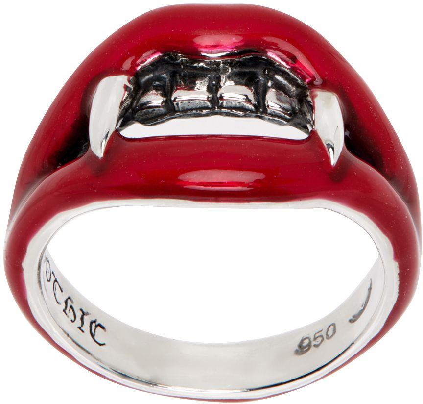【関税込み】YOHJI YAMAMOTO シルバー Vampire Fang リング SILVER 950 VAMPIRE FANG PNKIE RING(3号 Silver): GOTHIC YOHJI