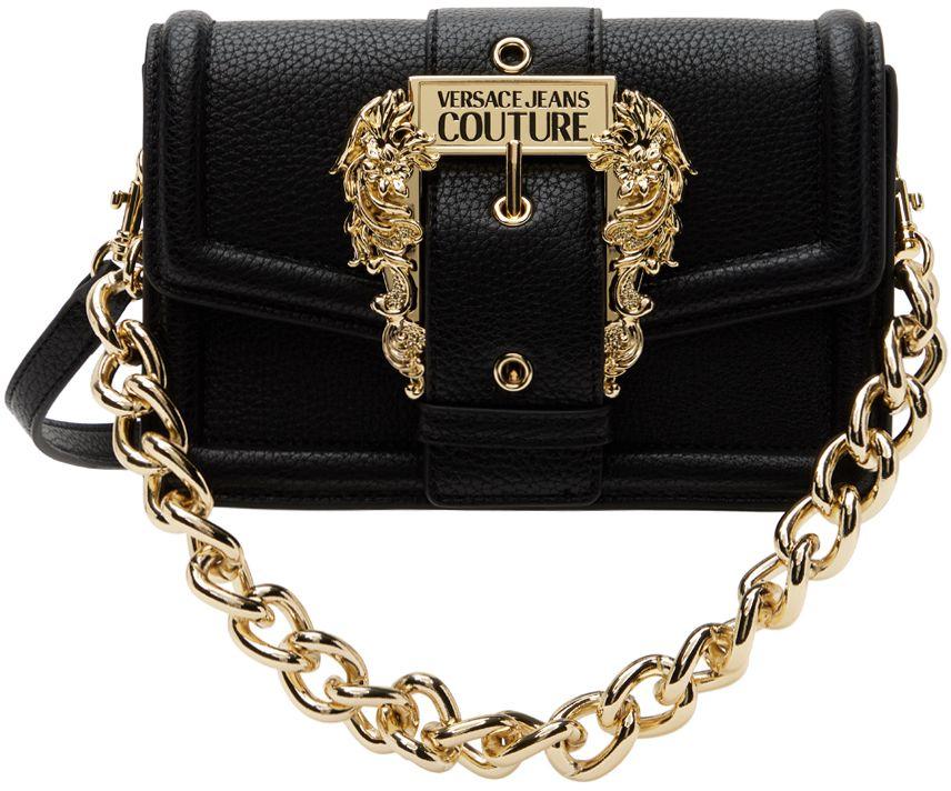 Versace Jeans Couture Black Curb Chain Bag | Lyst