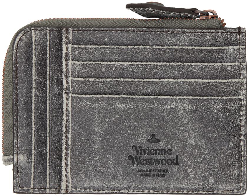 ◆Vivienne Westwood◆ Zipper Card Holder Black 5402000HWS000 Black Zip Card Holder by Vivienne Westwood on Sale