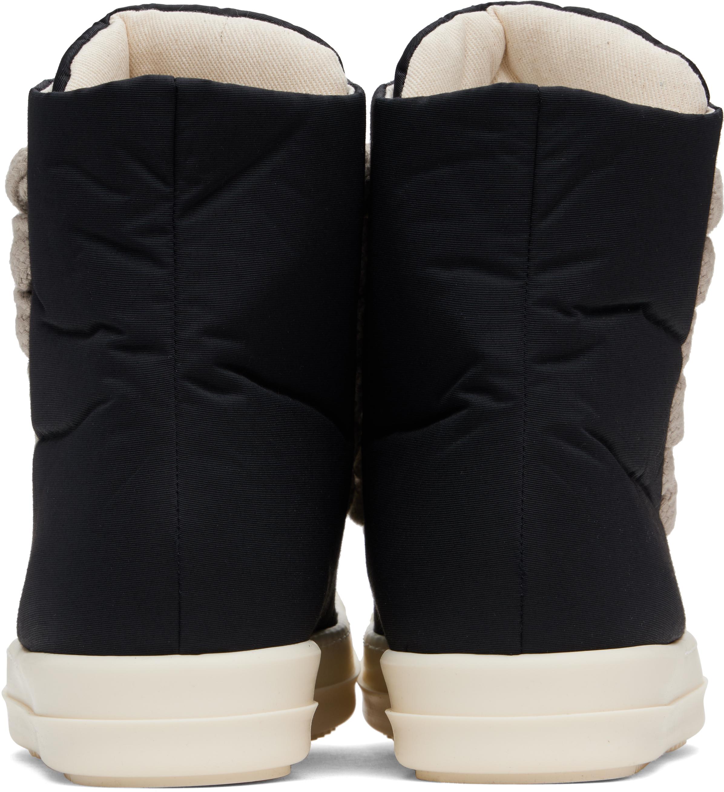 Rick Owens Hollywood Jumbo Lace Puffer Sneaks Sneakers in Black 