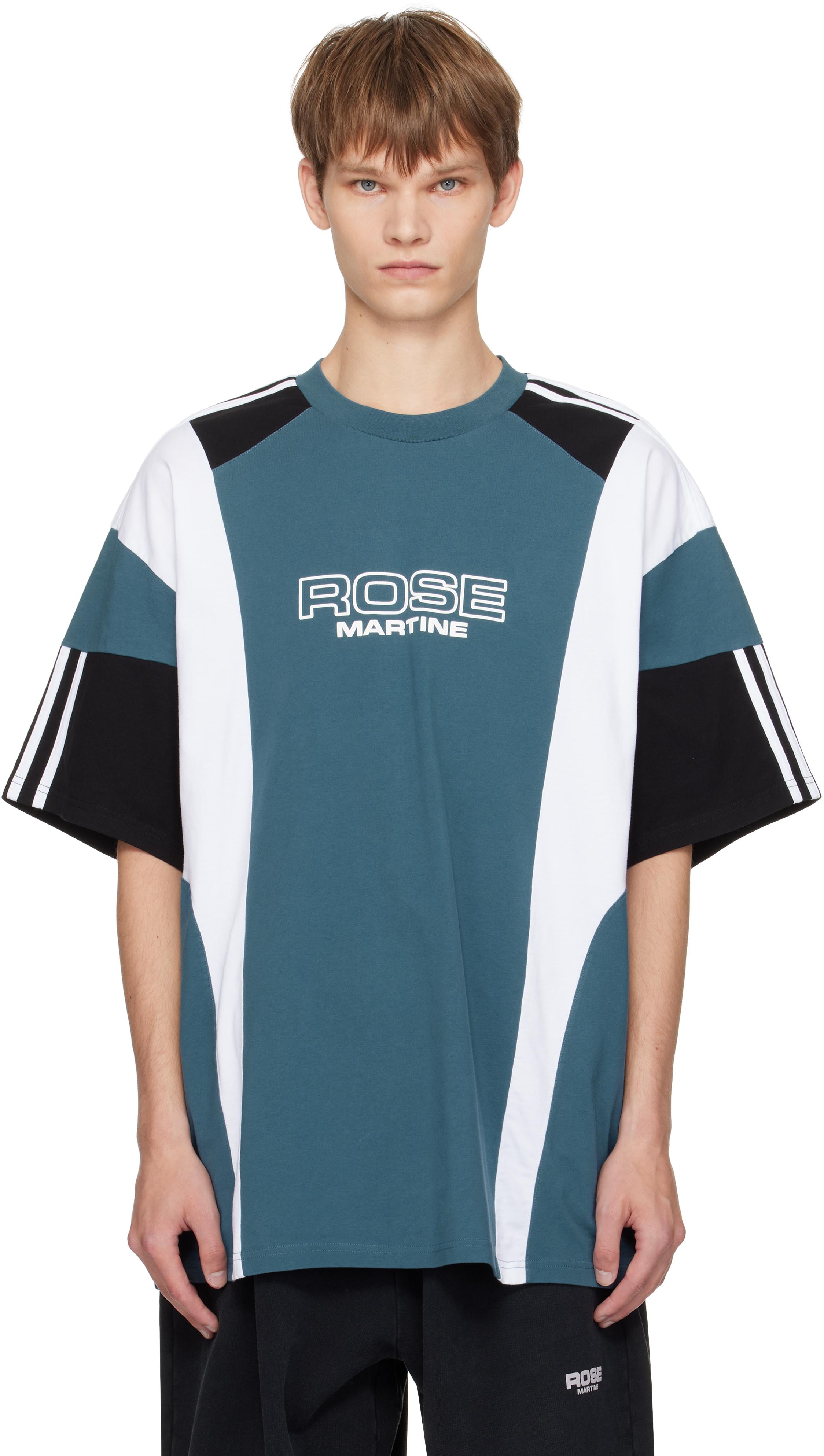 Martine Rose Oversized Panelled T-Shirt in Blue for Men | Lyst UK