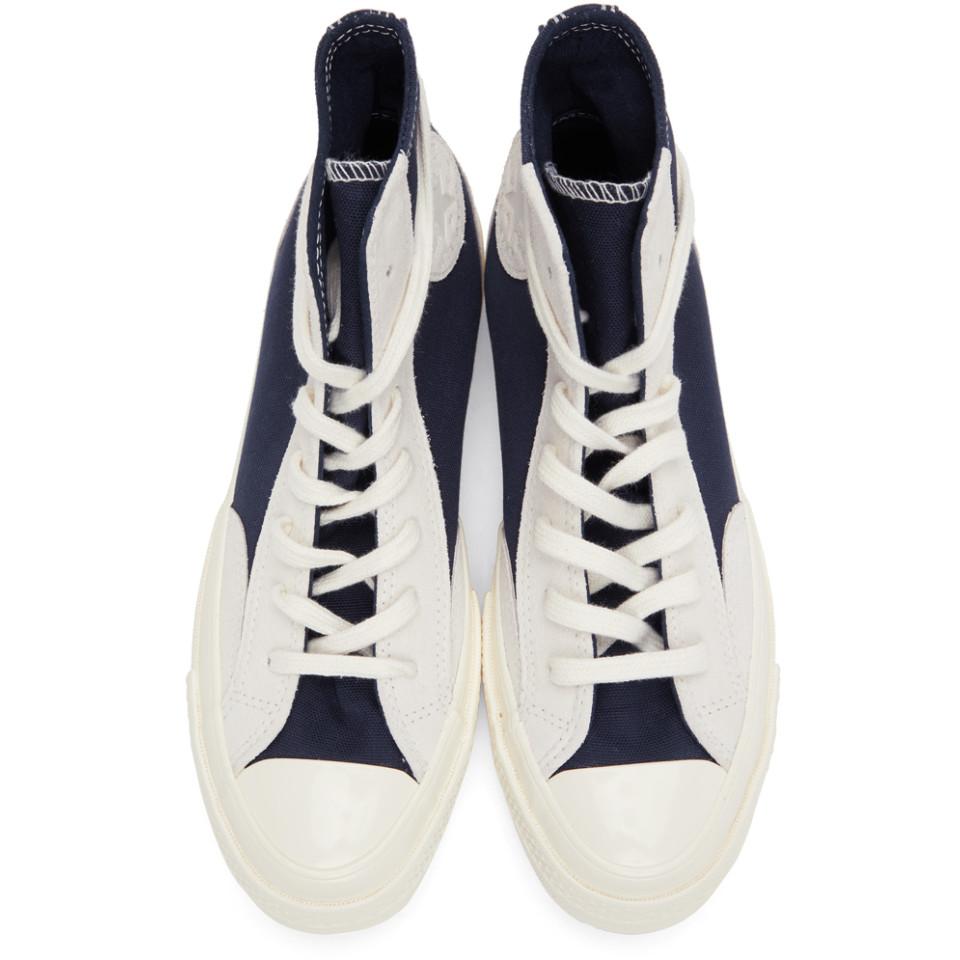 Converse Canvas Navy And Grey Final Club Chuck 70 High Sneakers in Blue for  Men | Lyst