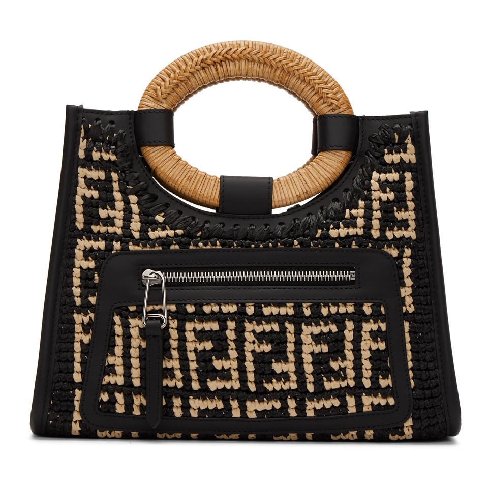 fendi raffia tote