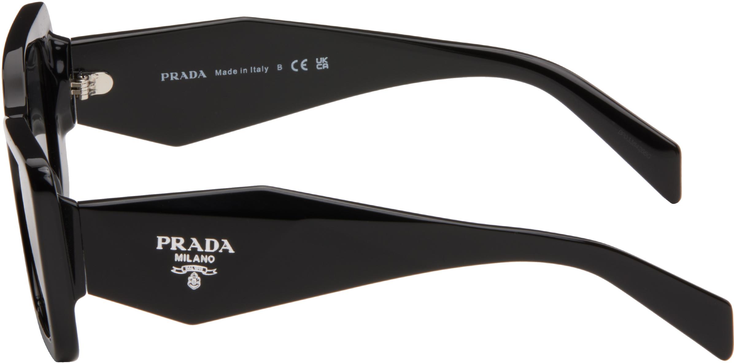 Prada レディース ブラック Thick Cat Eye アセテート Prada レディース ブラック Thick Cat Eye アセテート