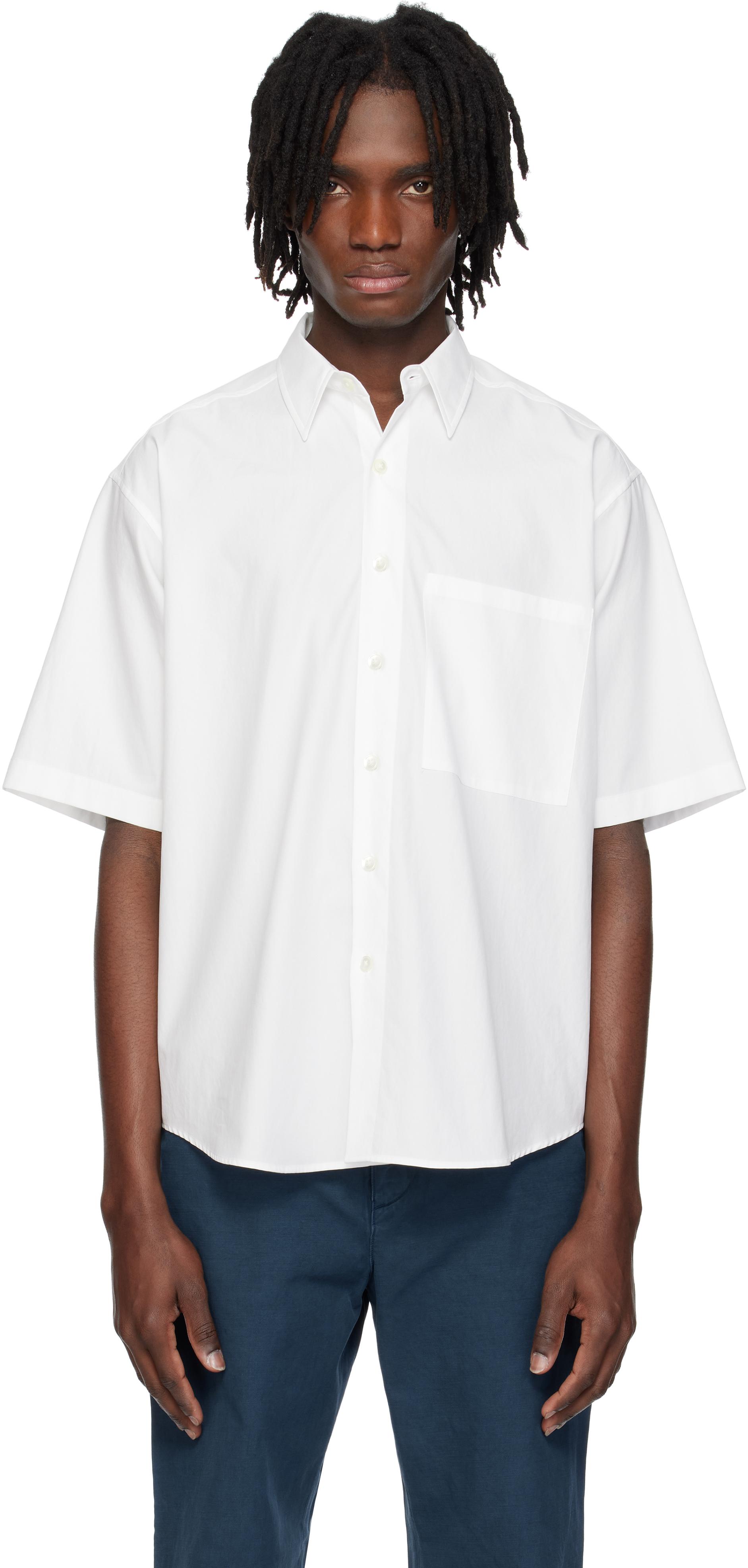 AURALEE Washed Finx Twill Shirt in White for Men | Lyst Canada