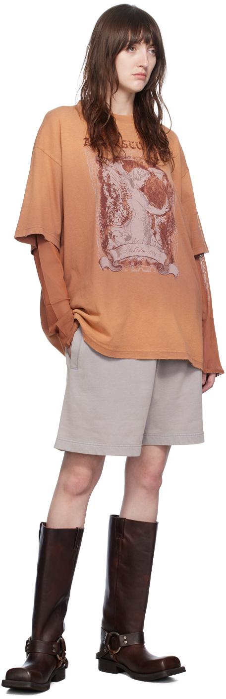 【Acne Studios】オレンジ レイヤード 長袖Tシャツ 楽天市場】アクネストゥディオズ ロゴTシャツ レディース