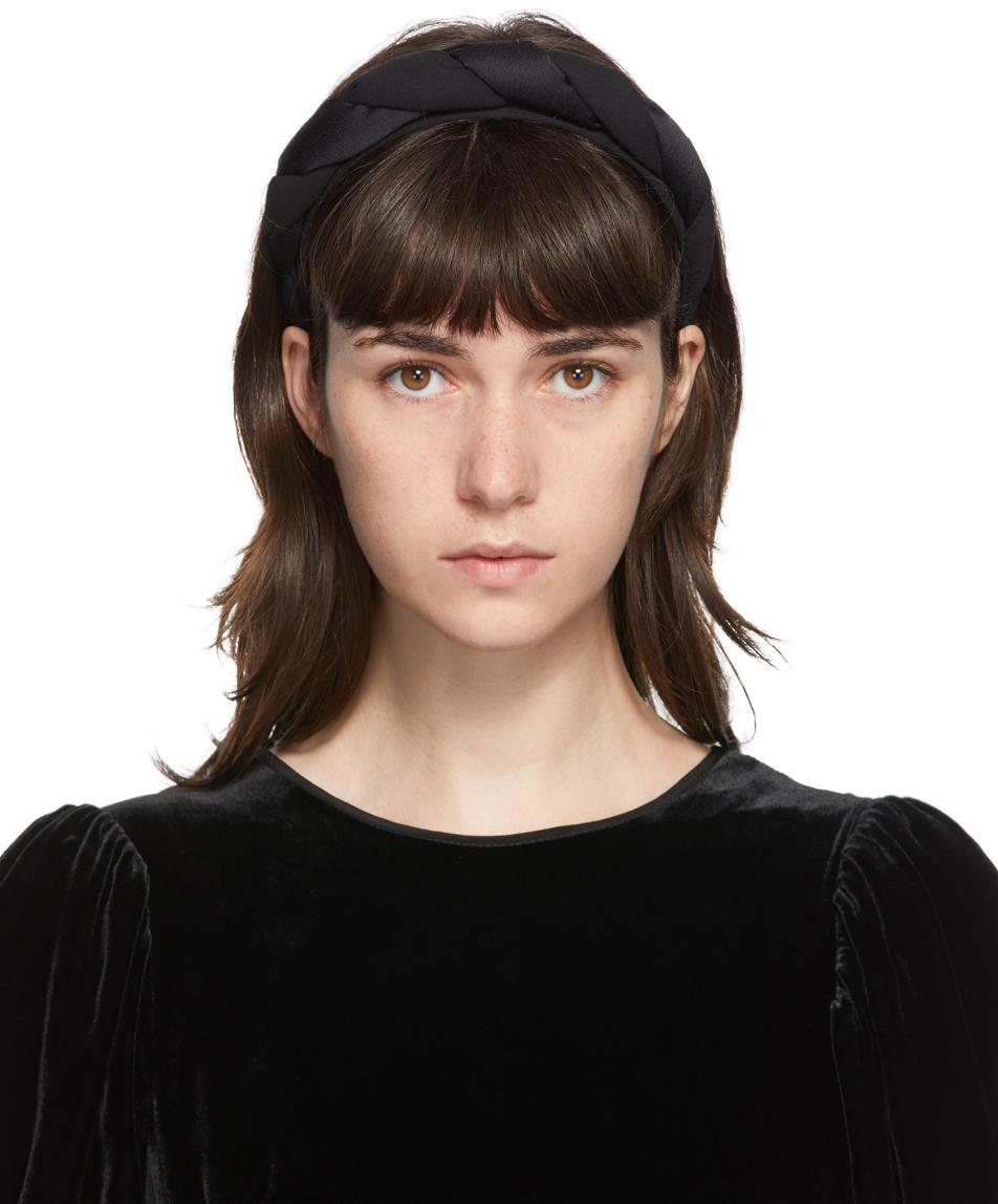 Sophie Buhai Classic Puffy Silk Headband in Black - Lyst