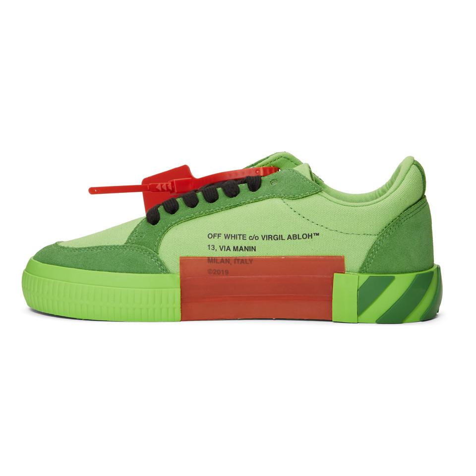 Off-White c/o Virgil Abloh Ssense Exclusive Green Low Vulcanized Sneaker  for Men | Lyst