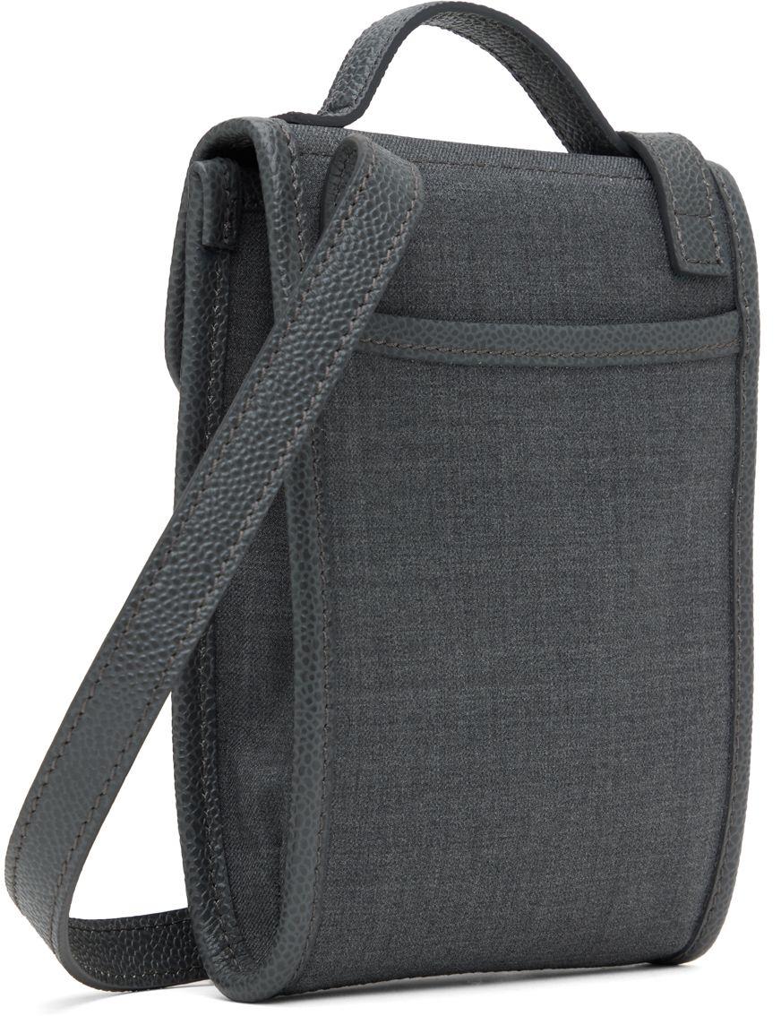 Thom Browne Gray Crossbody Phone Holder for Men | Lyst