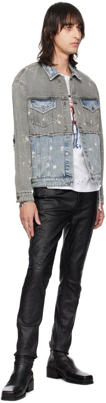 Ksubi メンズ グレー 999コレクション ブルー Spliced Oh G デニム 