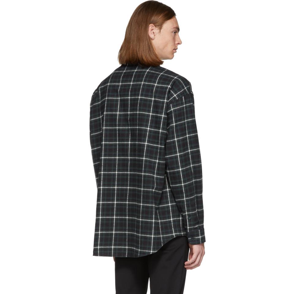balenciaga flannel shirt