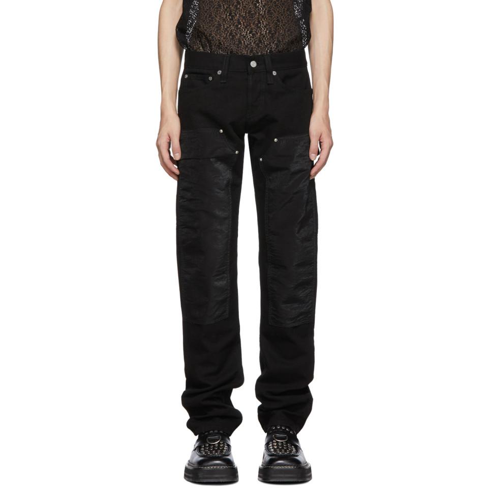 Black Masc Lo Utility Jeans for Men 