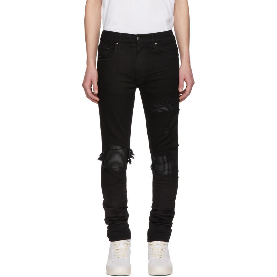 Amiri Denim Black Mx-1 Jeans for Men 