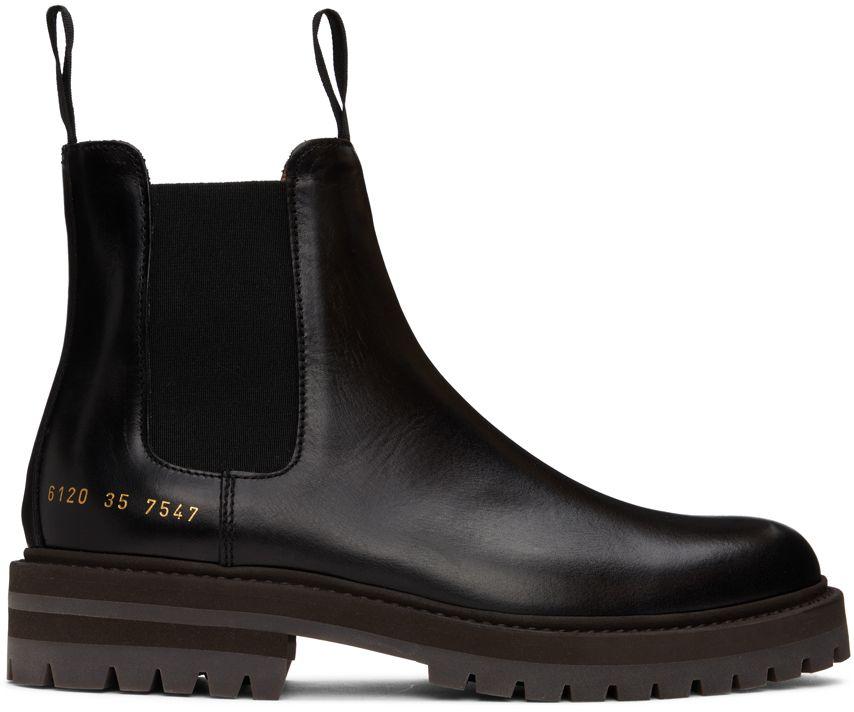 Common Projects Grained Boots in Lyst